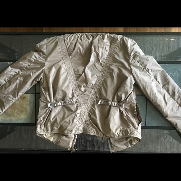 Diesel Jacket Light Nylon Tan Brown Windbreaker Sm - Picture 5 of 8